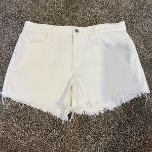 Joe's Jeans White Casual Cut-Off Jean Shorts